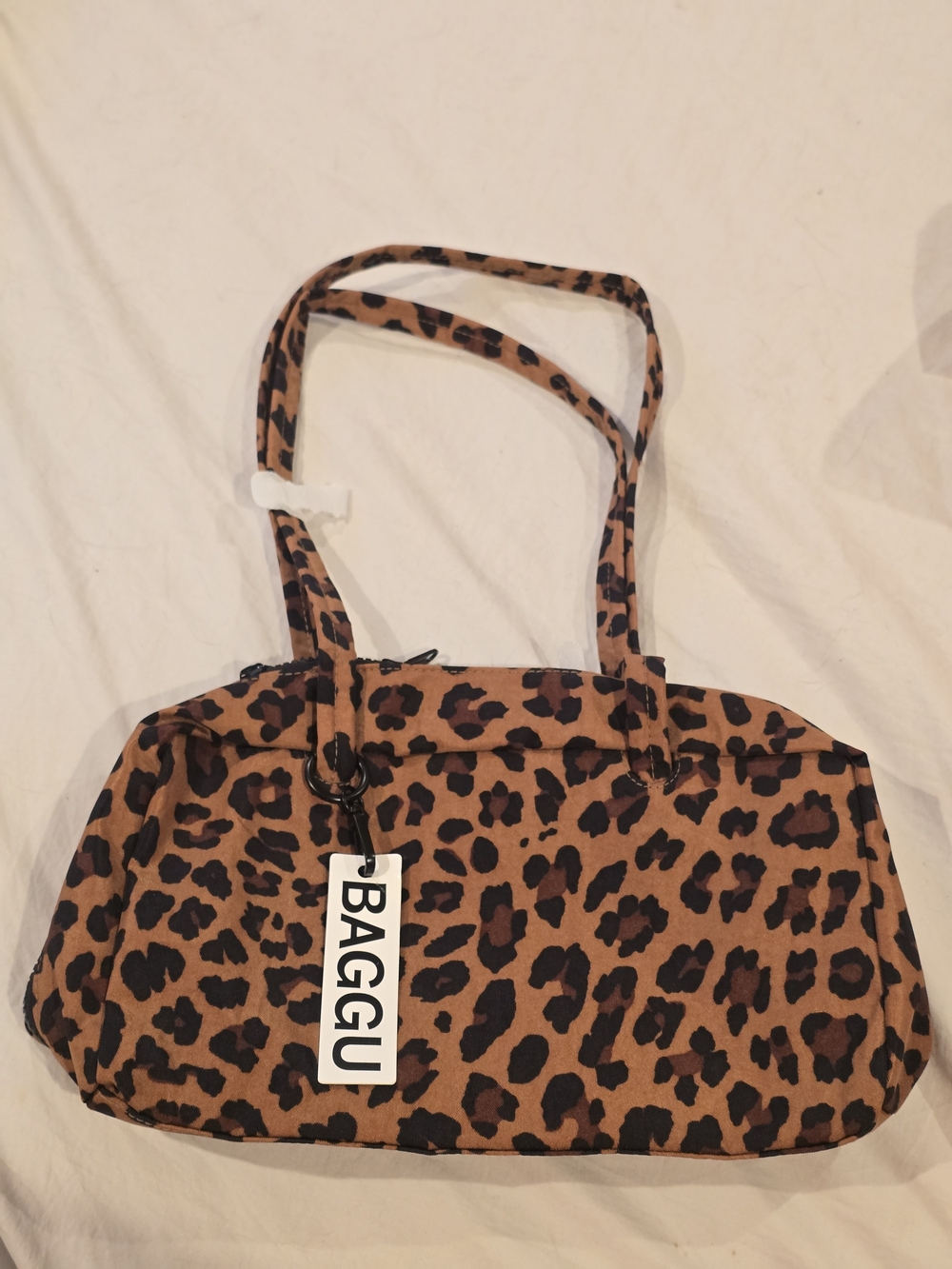 Baggu Nylon Bowler Bag Leopard